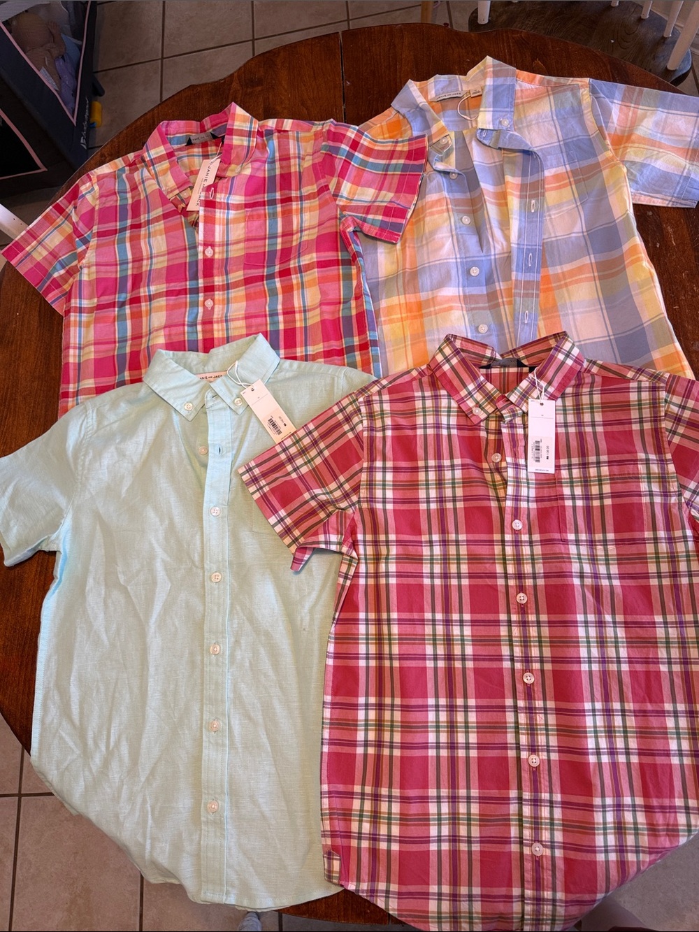 Janie and Jack Kids Short-Sleeve Button-Up Shirt bundle